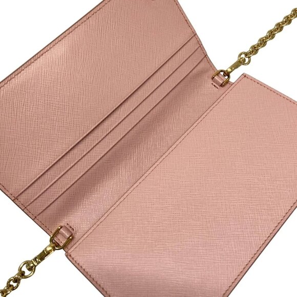 PRADA -Pink Saffiano Shine (leather) Other Style Wallet 795-072225 - Picture 9 of 13